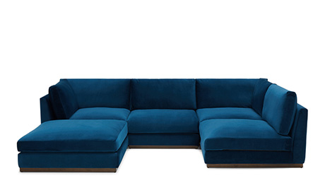Holt Armless U-Sofa Sectional